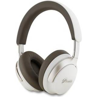 Guess Script Logo ANC/ENC On-Ear trådløse hovedtelefoner - Beige