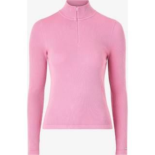 Aim'n - Pink - Ribbed Wool Half zip - Large