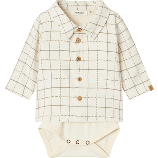Lil Atelier Turtledove Ternet Bodyskjorte