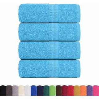 Badehåndklæder 100X150Cm 360G/M2 100% Bomuld Turkis - 4 / 30 x 30 cm