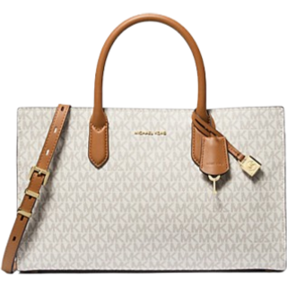 MK Scarlett Medium Signature Logo Satchel - Natural - Michael Kors - ONE SIZE