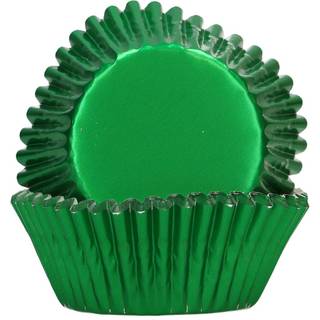 FunCakes - Grøn Metallic Muffinsforme, 48 stk.