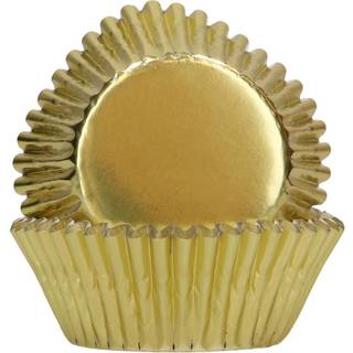 Guld Metallic Muffinsforme - 48 stk., FunCakes