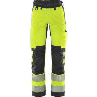 Fristads 130164 Hi Vis Bukser kl.2, Flexforce / Arbejdsbukser Hi-Vis Gul/Sort D108