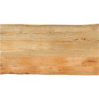 Bordplade 70X60X2,5 Cm Naturlig Kant Massivt Mangotræ Mangotræ (Naturligt) - 110 x 60 cm / 25 mm