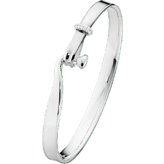 Georg Jensen Torun Armring, sterlingsølv m. hvide diamanter