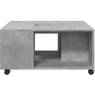 Sofabord 80X80X40 Cm Konstrueret Træ Etræsfarve - Betongrå