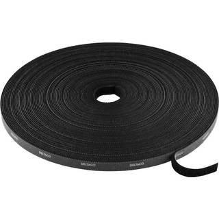 Velcrobånd / burrebånd på rulle, 10 mm. bred | 25,00 meter | PRIS-MATCH