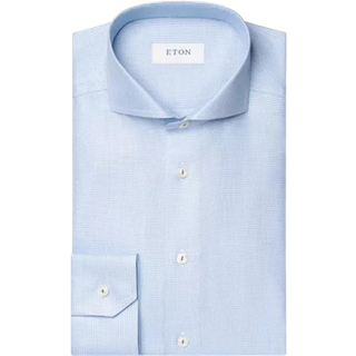 ETON Herren Hemd blau gemustert Slim Fit