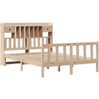 Seng Med Reol Uden Madras Massivt Fyrretræ - Naturfarvet / 150 x 200 cm