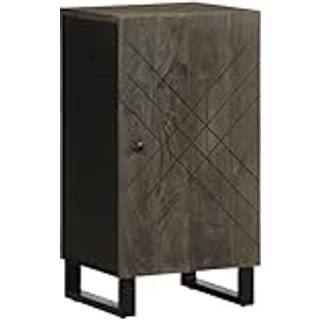 Skænk 40X33X75 Cm Massivt Mangotræ Sort