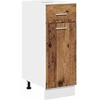 skuffebundskab "Lyon" gammelt træ 30x46x81,5 cm konstrueret træ