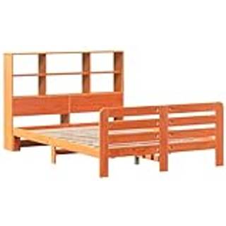 Sengeramme Uden Madras Massivt Fyrretræ - Gyldenbrun / 120 x 200 cm