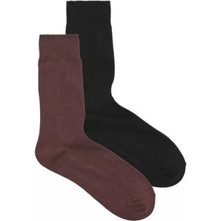 Jack & Jones 2pak Premium sokker i sort og brun til herre