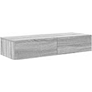 Væghylde Med Skuffer Konstrueret Træ - Grå sonoma-eg / 100 x 36 x 19 cm