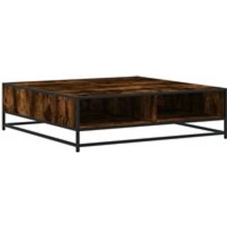 Sofabord 60,5X60,5X30 Cm Konstrueret Træ Og Metal Sort - smoked oak and black / 100 x 100 x 30 cm