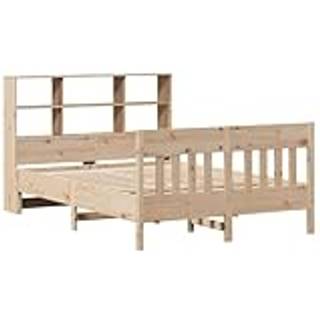 Sengeramme Uden Madras Massivt Fyrretræ - Naturfarvet / 120 x 200 cm