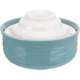 Trixie Drinking Fountain Vital Falls ceramic 1.5 l/ø 22 × 13 cm petrol/white