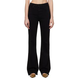 Frame Arrow high-rise flared jeans - black - 23