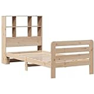 sengeramme uden madras 90x200 cm massivt fyrretræ