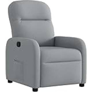 lænestol stof lysegrå