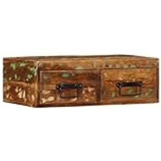 Væghængt Tv-Skab Massivt Genbrugstræ - Massivt genanvendt træ / 60 x 30 x 19 cm