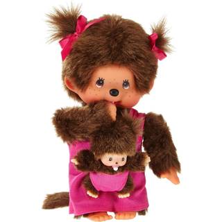 Monchhichi mor og barn, 20 cm Monchhichi dukke 236200