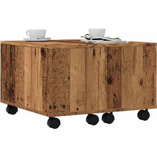 Sofabord 60X60X38 Cm Konstrueret Træ - Gammelt træ