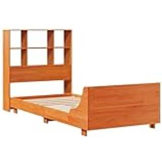 Sengeramme Uden Madras Massivt Fyrretræ - Gyldenbrun / 75 x 190 cm