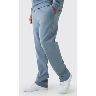 Mens Grey Blue Tall Interlock Smart Tapered Joggers