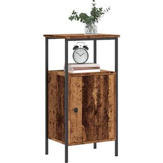 Sengebord 41X31X80 Cm Konstrueret Træ Etræsfarve - 2 / Gammelt træ