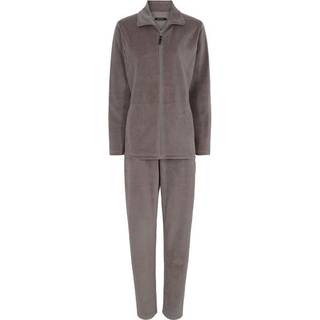 Decoy pyjamassæt med velour i brun til kvinder