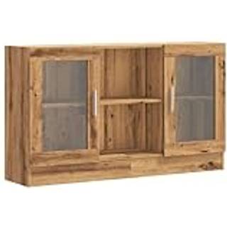 Skænk 120X30,5X70 Cm - artisan eg / Konstrueret træ og glas