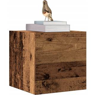 væghængt tv-skabe 2 stk. 30,5x30x30 cm antikt træ