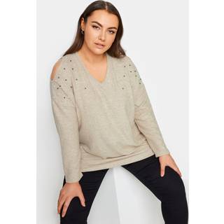 Yours Curve Soft Touch Cut Out Langærmet TopEU 50-52 (UK 22-24)