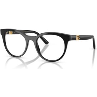 Dolce & Gabbana DG3399 501 52 Briller Kvinder Black - Black - 52mm