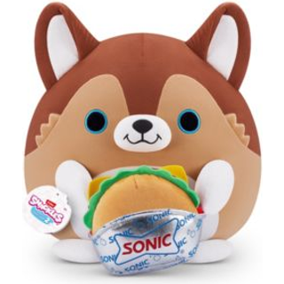 Snackles Series 2 Puppy & Sonic Burger 16 tommer plys af Zuru Ultra Soft Plush Collectible Plush med ægte licenserede mærker udstoppet dyr Gaveba