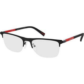 Prada Linea Rossa Mand PS 50RV 1BO1O1 Optiske stel Metal Sort Transparent Pillow Normal