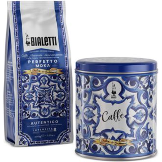 Bialetti - D&G-kaffedåse med malet autentico - Tilbehør til køkkenmaskiner - Bialetti/D&G - Blå - Metal