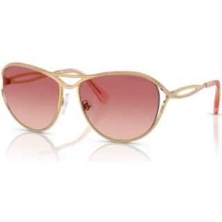 Swarovski Kvinde SK7028 4004A5 Solbriller Metal Guld Rosa Pilot Normal Skygge
