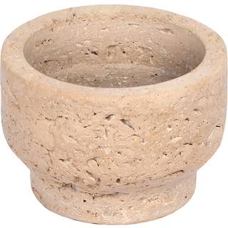 Uyuni Lighting - Travertine Lysestage 8x5 cm Desert Beige