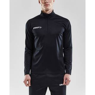 Craft - Progress Halfzip LS Tee Maend - Black 3XL
