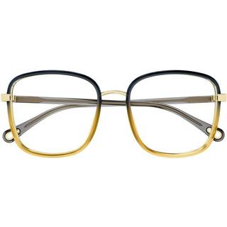 Chloé Kvinde CH0034O 013 Optiske stel Bio-injekt Sort Transparent Firkantet