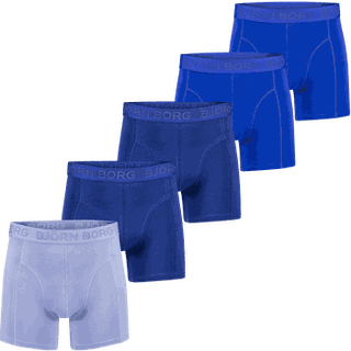 BJORN BORG Herre Bomuld Stretch Fem Pak Boksershorts Multipakke 4