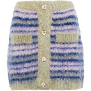 Marni Striped mohair-blend miniskirt - multicoloured - L