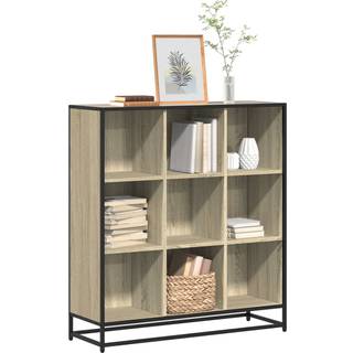 Bogreol 97,5X33X107,5 Cm Konstrueret Træ Og Metal Brunt Eg - Sonoma-eg / 97.5 x 33 x 107.5 cm