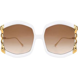 Anna-Karin Karlsson LA VIE EN ROSE Hvid Standard Solbriller Kvinder Hvid - Gold - Standard