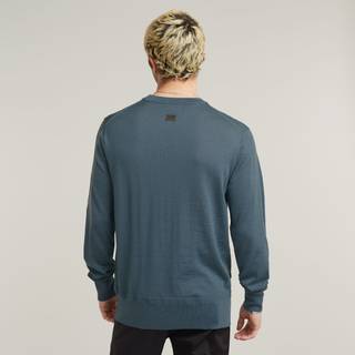 Premium Core Knitted Sweater - Medium blue - Men