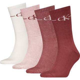 4 Pack Crew Socks Gift Set - Red - One Size