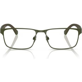 Emporio Armani Mand EA1105 3388 Optiske stel Metal Grøn Transparent Firkantet Normal